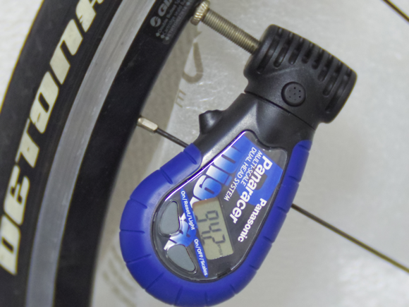 自転車空気圧計再計測デジタル