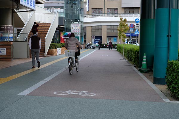 放置自転車が少ない