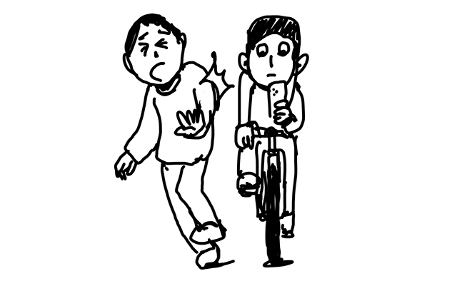 自転車の接触事故の対処法